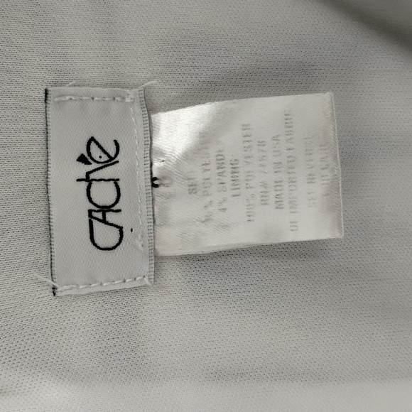 Caché zebra black gold white  dress Size 8 sleeveless lined vintage cache - Picture 5 of 9